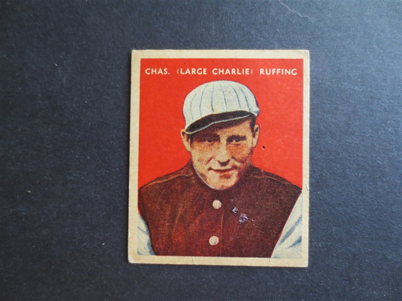 1933 U.S. Caramel R328 Charles Red Ruffing Baseball Card #20 in very nice shape!  HOFer