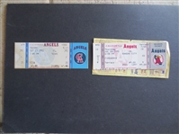 (4) 1991, 93 California Angels Baseball Tickets  Nolan Ryan