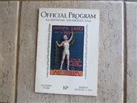 August 5, 1932 Xth Olympics Los Angeles Program