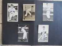 (5) different Autographed 1950s Baseball Postcards signed by Kuenn, Goodman, Griggs, Carey, and Virdon