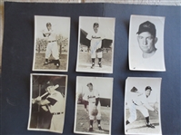 (6) different 1950s Autographed Cleveland Indians Postcards including Bob Feller, Bob Lemon and Early Wynn  WOW!