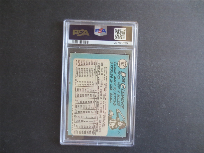 1965 Topps Bob Clemente PSA 5 EX Baseball Card #160