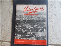 April 18, 1958 First Major League Game Ever Played in Los Angeles UNSCORED program
