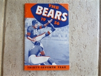 1956 Chicago Bears Football Media Guide Yearbook