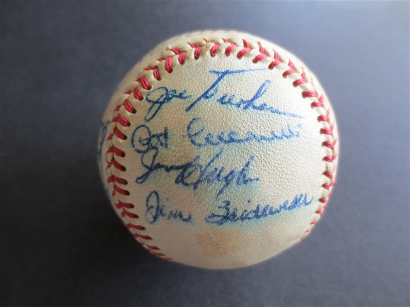 Autographed 1958 Vancouver Mounties (PCL) Baseball with 21 Signatures including Charlie Metro