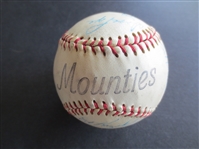 Autographed 1950s-60s  PCL Pacific Coast League All-Stars Baseball with 17 Signatures including Dusty Rhodes