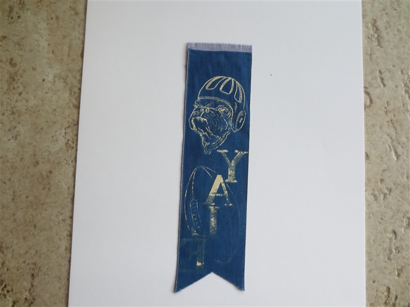 Circa 1910 Yale University Football Ribbon Bookmark