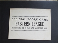 1903 University of Maryland at Baltimore Orioles Eastern League Baseball Program with HOFer Wilbert Robinson