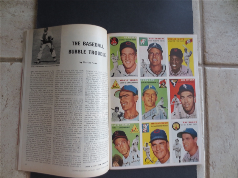 1954 First Issue of Sports Illustrated with Cards Insert in Beautiful Condition!