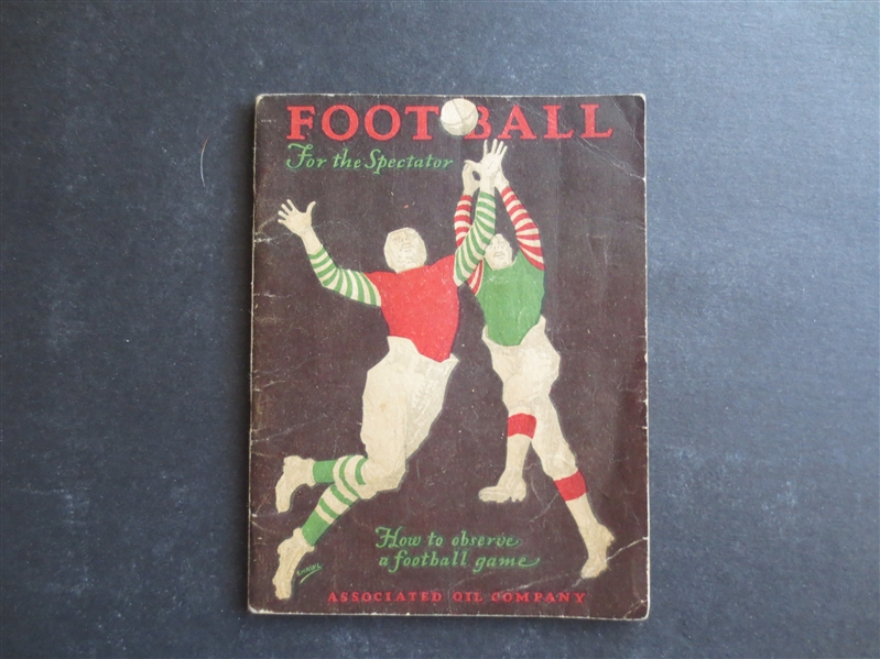 1928 Pacific Coast Conference Associated Oil Co. Guide Football for the Spectator