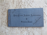 1918 Holy Cross Sports Season Ticket Booklet  Football and Track