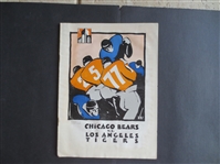 January 16, 1926 Chicago Bears vs. Los Angeles Tigers Pro Football Program with Red Grange
