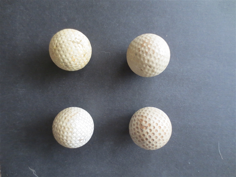 (4) 1920's-30's Golf Balls