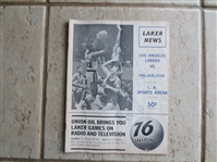 Autographed 1964-65 Los Angeles Lakers Program with Signatures of Don Nelson, Fred Schaus, Rudy LaRussa, and Jim King