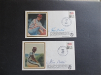 (2) different Autographed Steve Carlton Post Office Cachets  Hall of Famer