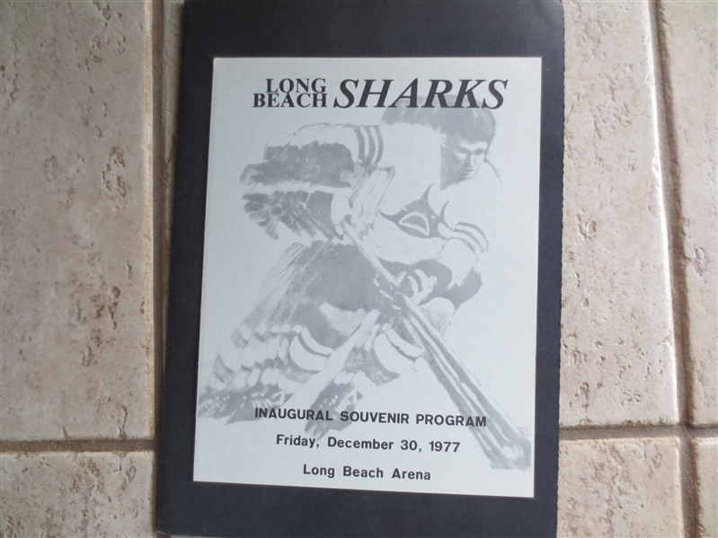 1977 San Francisco Shamrocks at Long Beach Sharks Hockey Program