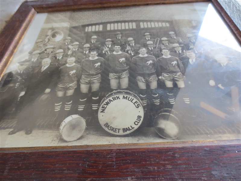 1934-35 Newark Mules ABL Pro American Basket Ball League Original Photo RARE  9.5 x 12