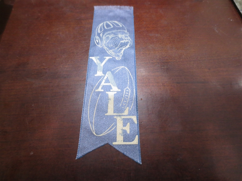 Circa 1910 Yale University Football Ribbon Bookmark