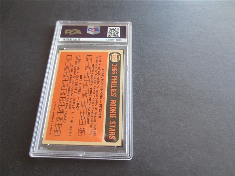 1966 Topps Ferguson Jenkins Rookie PSA 7 NMT Baseball Card #254