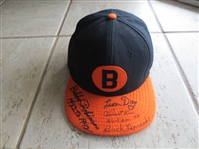 Autographed Baltimore Black Sox Negro League Baseball Cap with 4 Signatures  including Leon Day, Vincent Lee,  and Buck Leonard