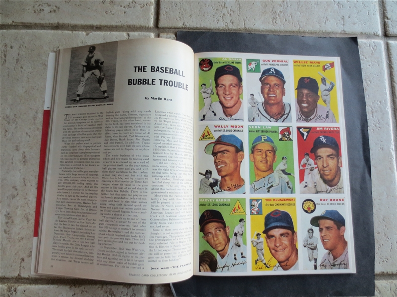 1954 1st Issue Ever of Sports Illustrated with Card Insert BEAUTIFUL Condition!