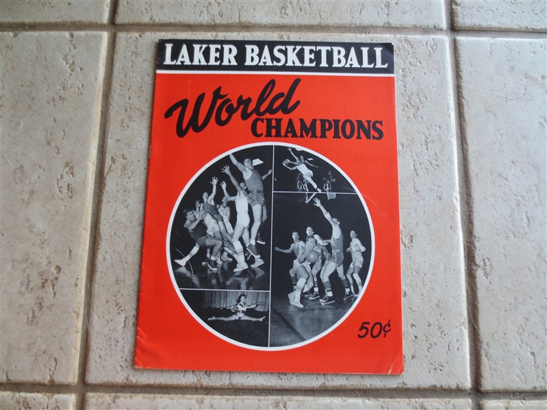 1950 Minneapolis Lakers World Champions Yearbook with George Mikan in very nice shape!