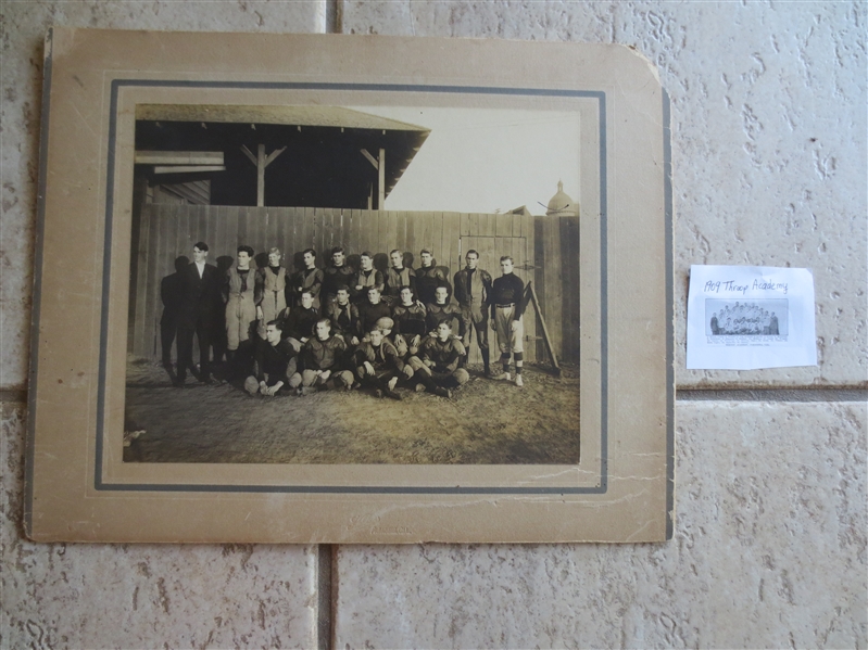 1910 Throop Academy Cal Tech Football Team Cabinet Photo  7.5 x 9.5