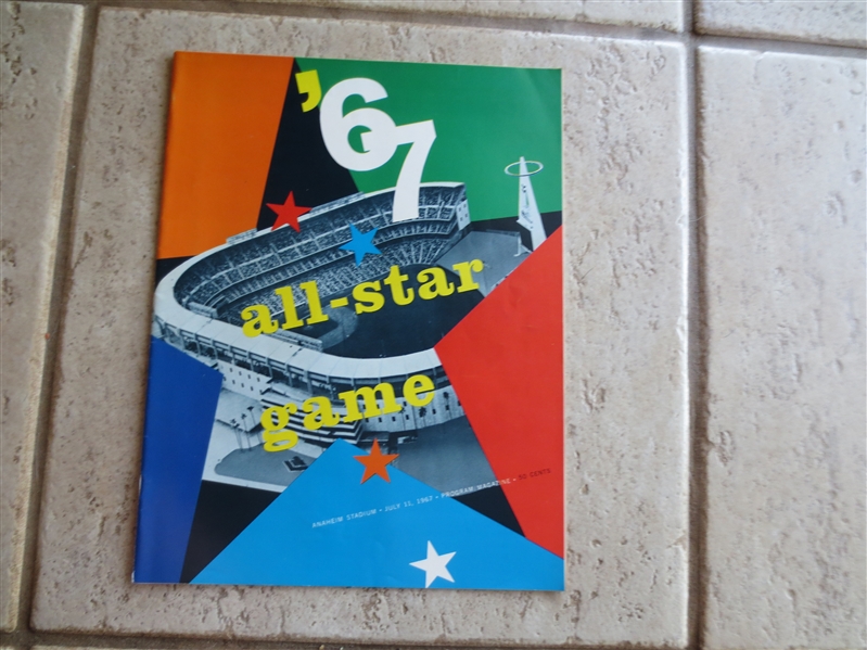 1967 All-Star Baseball Program from Anaheim Stadium in Beautiful Condition!