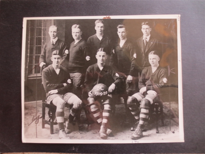 1934 Mickey Cochrane Type 2 Restrike Photo of 1920 Bridgewater Basketball Team