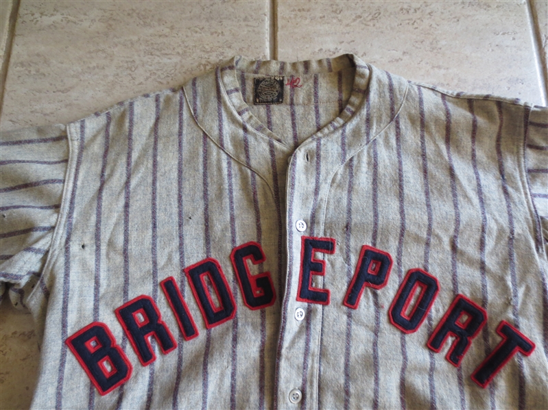 1925-30 Bridgeport Eastern League New York Giants Game Worn Used Baseball Jersey