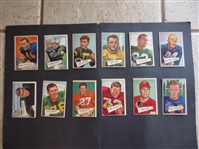 (12) different 1952 Bowman Large Football Cards #7-70