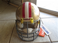 Autographed 1992 San Francisco 49ers Helmet with (44) Signatures including Jerry Rice
