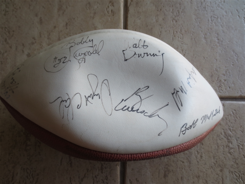 Autographed San Francisco 49ers World Champion Football Signed by (28)---from Golf Tournament (?)