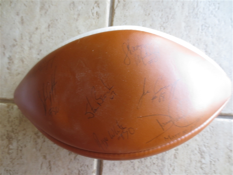 Autographed San Diego Chargers Football with 24 Signatures