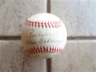 Autographed Rawlings William White Baseball Signed by (12) Hall of Famers Including Mays, Irvin, Berra, and Spahn