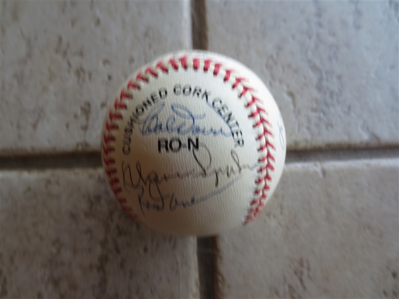 Autographed Rawlings William White Baseball Signed by (12) Hall of Famers Including Mays, Irvin, Berra, and Spahn