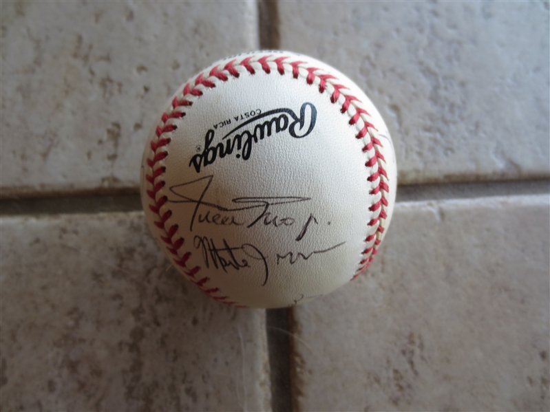 Autographed Rawlings William White Baseball Signed by (12) Hall of Famers Including Mays, Irvin, Berra, and Spahn