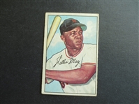 1952 Bowman Willie Mays Baseball Card #218 in affordable condition!