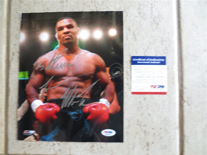 Autographed Mike Tyson Color 8 x 10 Color Photo with Certification from PSA/DNA