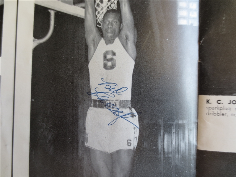 Autographed Bill Russell and K.C. Jones 1956 U.S. Olympic Basketball Team Scored Program  WOW!