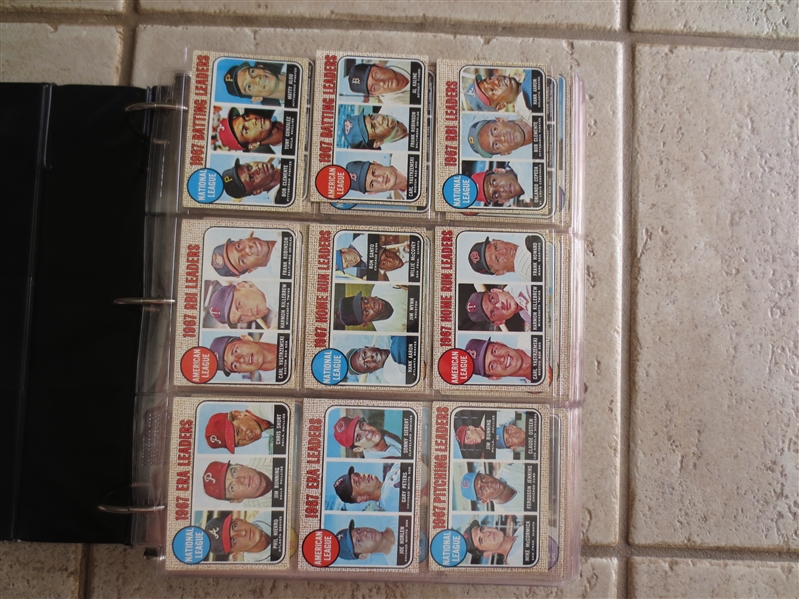 1968 Topps Baseball Card COMPLETE SET in Nice Shape!  WOW!