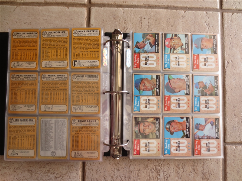 1968 Topps Baseball Card COMPLETE SET in Nice Shape!  WOW!