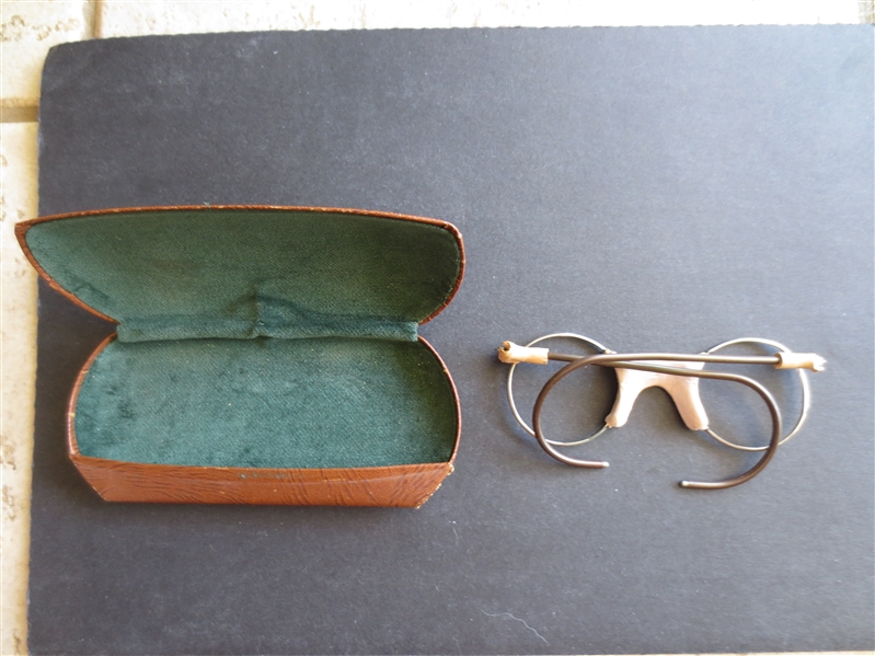 1940's-50's George Mikan All American Athletic Basketball Glasses and Case