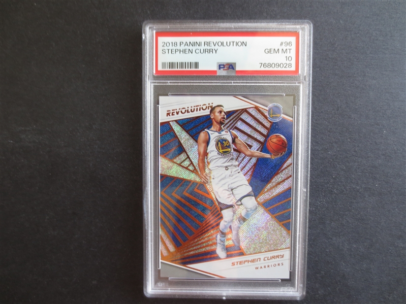 2018 Panini Revolution Stephen Curry PSA 10 GEM MINT Basketball Card #96