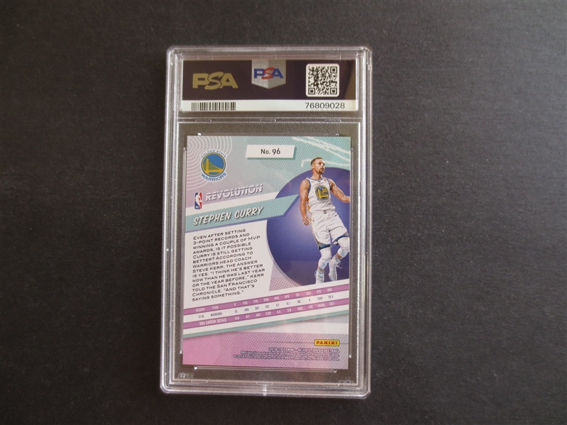 2018 Panini Revolution Stephen Curry PSA 10 GEM MINT Basketball Card #96