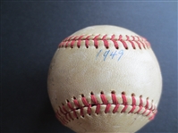 Autographed 1949 New York Giants Baseball with 19 signatures including Hank Thompson