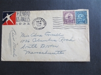 1932 Olympics Envelope  Xth Olympiad Los Angeles