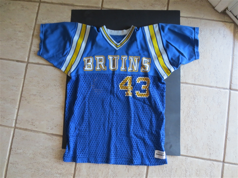 1970's-80's UCLA Mesh Game Worn Medalist Sandknit Football Jersey #43