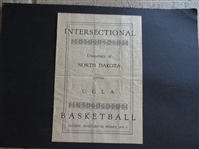 1929 University of North Dakota at UCLA Basketball Program with Sam Balter who played in the 1936 Olympics