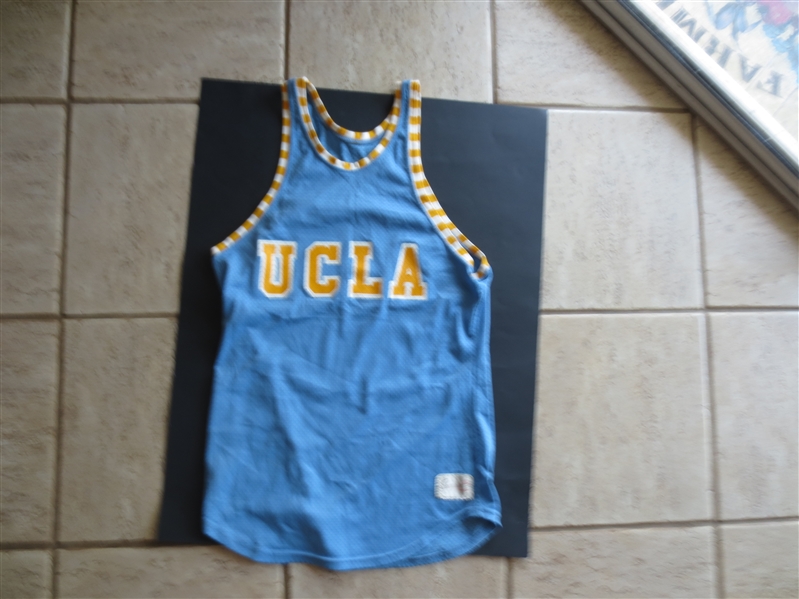 Circa 1980 UCLA Track & Field Game Used Worn Jersey made by Spanjian Size 44